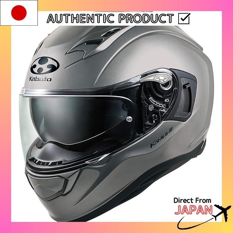 OGK KABUTO Kamui3 Cool Gunmetal Full Face Motorcycle Helmet (Size: L) 584788