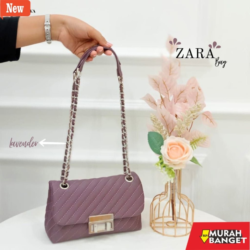 ZARA BAG By Zelya X Abyna กระเป๋าสะพายข้างผู้หญิง นุ่ม หรูหรา กระเป๋าสะพายโซ่ผู้หญิงกันน้ํา