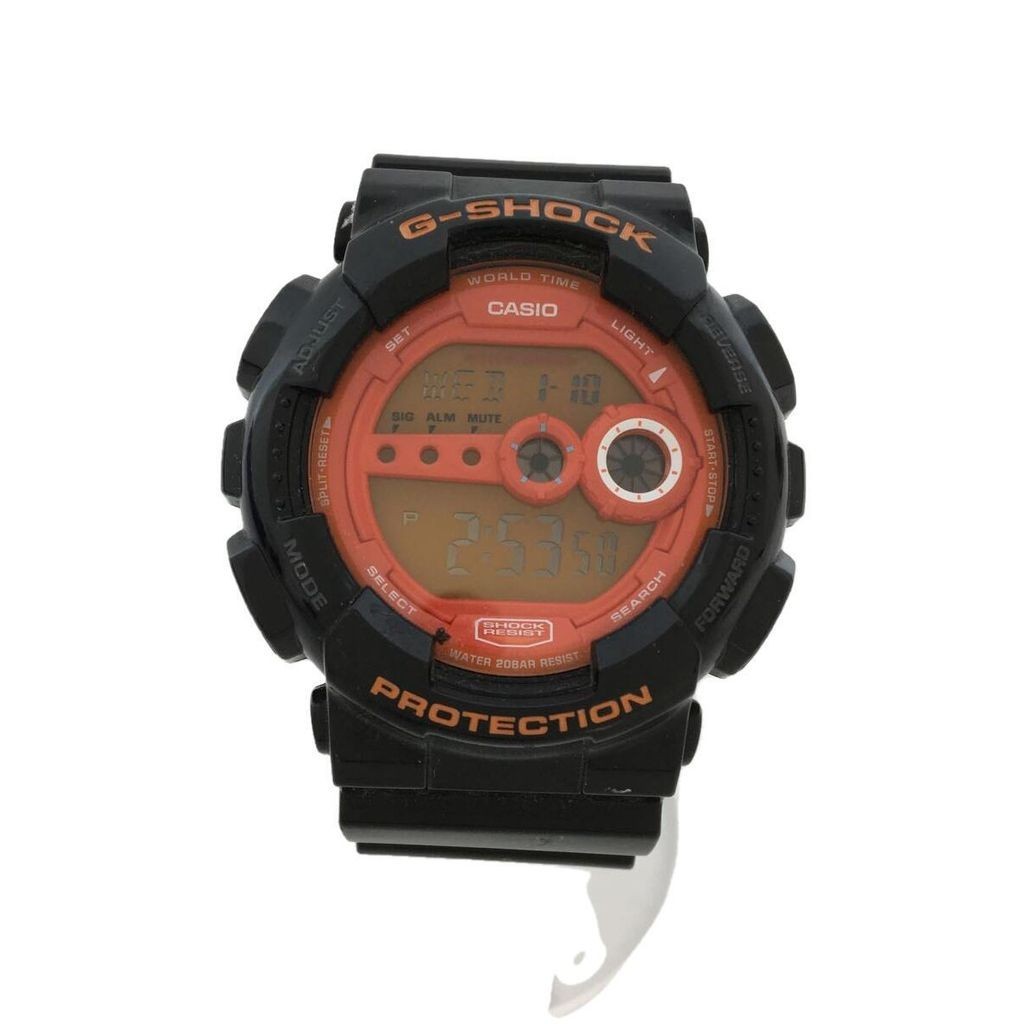 CASIO Wrist Watch G-Shock Black Men's Orange Direct from Japan Secondhand