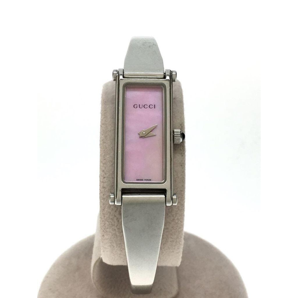 GUCCI Wrist Watch Silver Pink Men Direct from Japan Secondhand