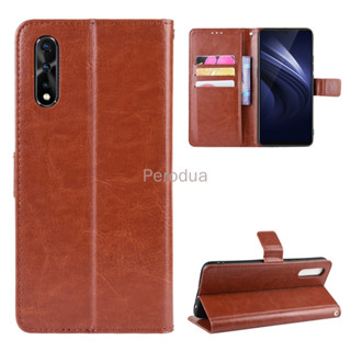 ปลอกสําหรับ Vivo S1 1907 Flip Case PU หนังกระเป๋าสตางค์ฝาครอ…