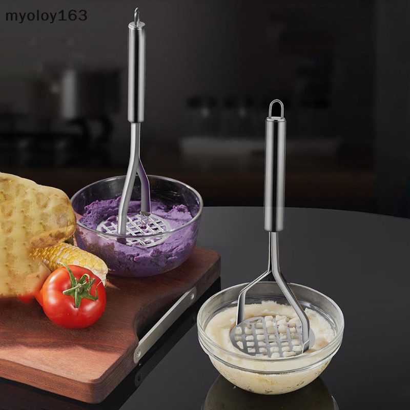 Myoloy Gadget ครัว Creative โคลนกด Masher Puree น้ําผลไม้ Maker สแตนเลสมันฝรั่ง Crusher Pusher เครื่องมือผลไม้ Cocina Cozinha TH - รูปที่ 6