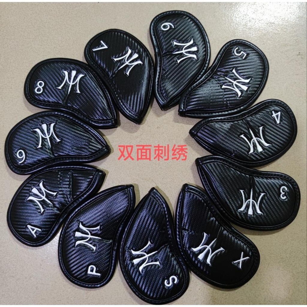 Miura Golf Club Head Cover ฝาครอบไม ้ ฝาครอบเหล ็ ก Putter Cover ครบชุดแม ่ เหล ็ กรูปแบบคาร ์ บอน