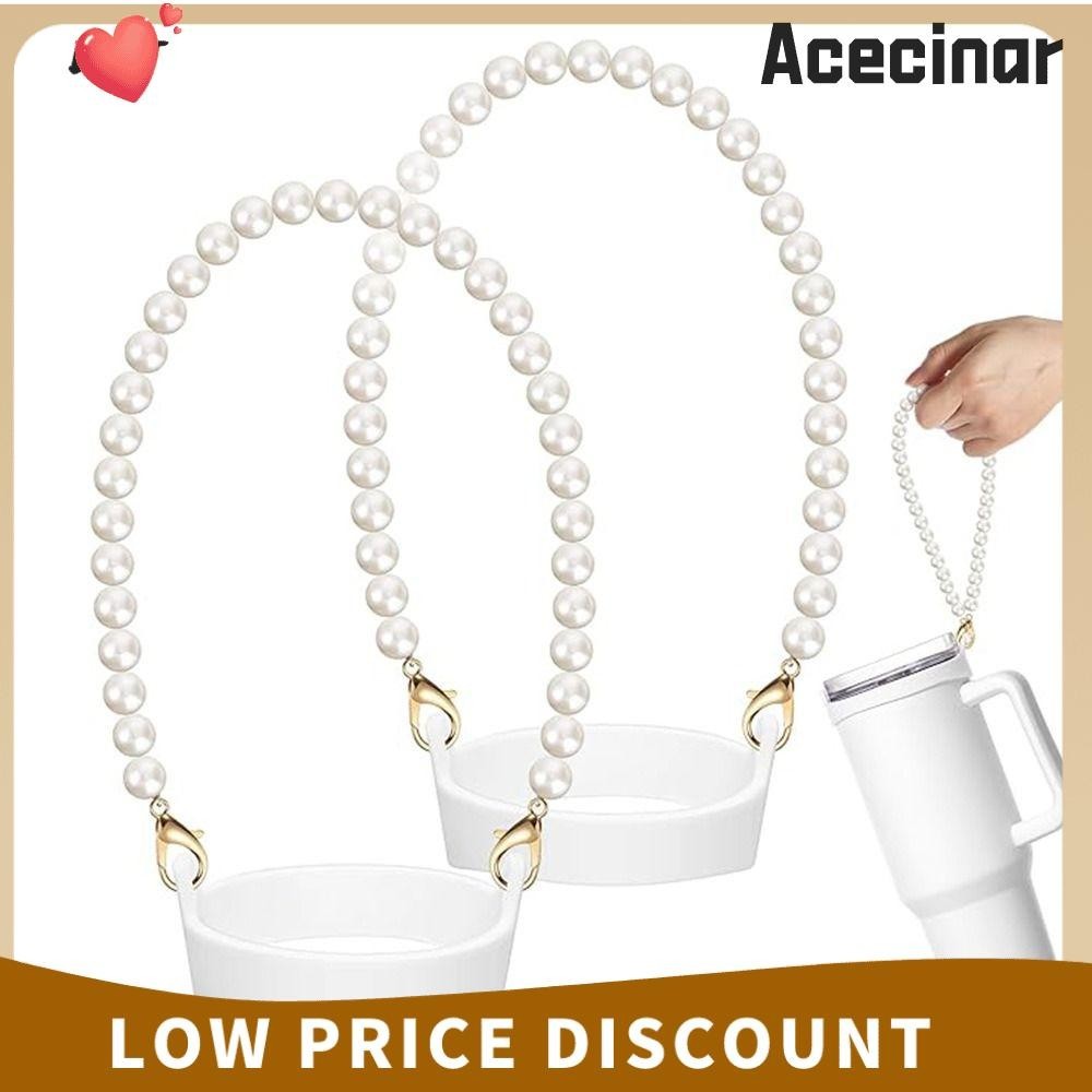 Acecinar ที ่ วางขวดน ้ ํา , ไข ่ มุกเหมาะกับส ่ วนใหญ ่ 8-40 ออนซ ์ ขวดขวดน ้ ํา Handle, อุปกรณ ์ เสริมขวดน ้ ําซิลิโคนถ ้ วยน ้ ําซิลิโคนสําหรับถ ้ วย