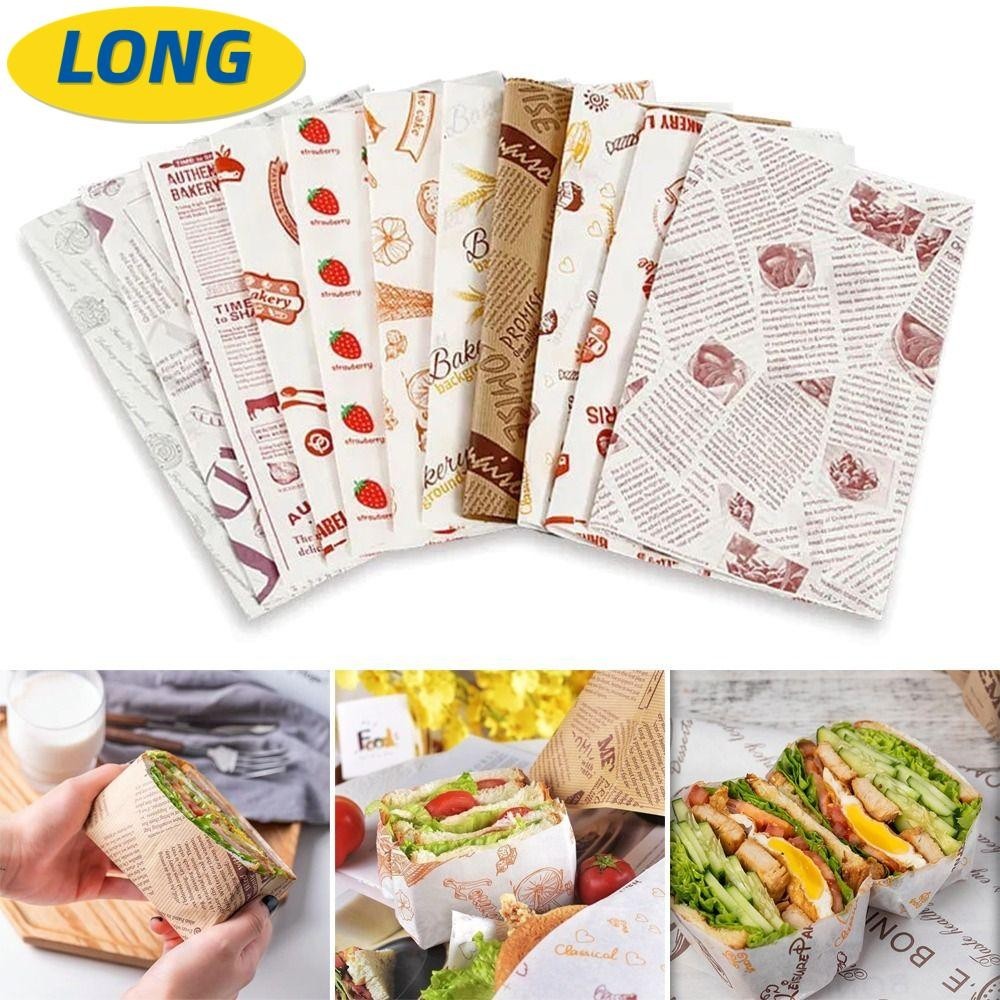 LONNGZHUAN น้ํามัน-proof Baking Sandwich Paper Food Grade Grease Paper Wrap Paper Wax Paper หนังสือพ