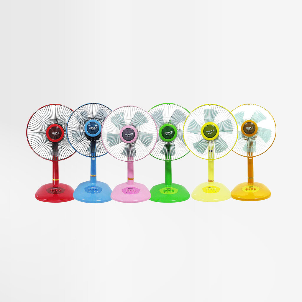 MIRA พัดลมตั้งโต๊ะ ขนาด 12 นิ้ว Model No. M-1211 คละสี
