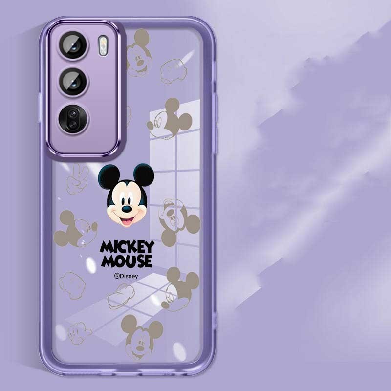 Realme C75 C 65 C75 ตลก Mickey การ์ตูน Frosted Edges ซิลิคอนชุบกรอบกล้องเคสกันกระแทก