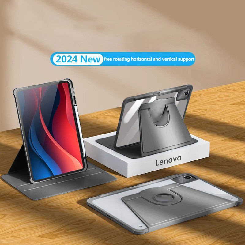 360 °Rotation Transprent อะคริลิคสําหรับ Lenovo Tab M11 11 2024 TB330FU Tab M11 11 นิ้ว B11 K11 ฝาคร