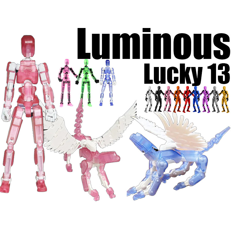 Angel dog T13 Action Figure Lucky 13 รุ่นเรืองแสง Dummy Super ตุ๊กตาเคลื่อนย้ายได้และอเนกประสงค์
