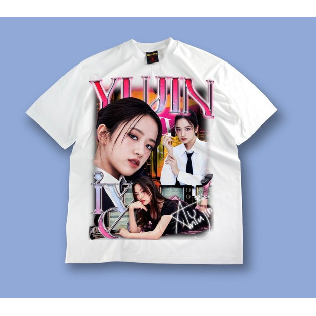 เสื้อยืดลายดาว kpop ลาย An yujin IVE concert dress คอนเสิร์ต 2024 ผ้าฝ้ายสะดวกสบาย cotton t-shirt