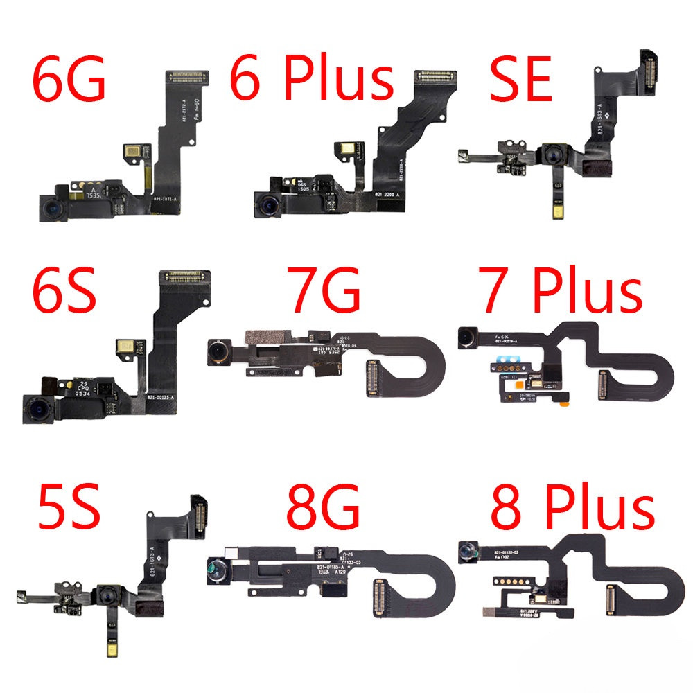 กล้องด้านหน้าขนาดเล็กสําหรับ iPhone 6 6s 7 8 Plus 5S SE 2020 Proximity Sensor Face กล้องด้านหน้า Flex สายอะไหล่ซ่อมโทรศัพท์