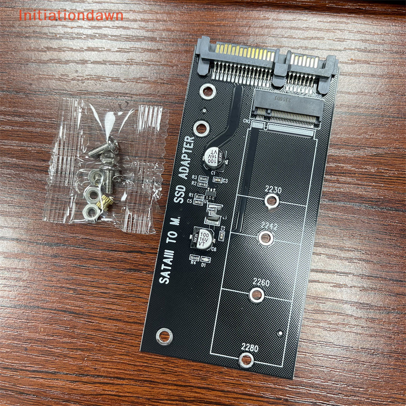 [Initiationdawn] M.2 NGFF ถึง SATA 3 3.0 การ์ดอะแดปเตอร์ SSD แปลง B B & M Key Protocol Solid State Disk ไดรฟ์ 2230 2280 2242 สําหรับเมนบอร์ดพีซี