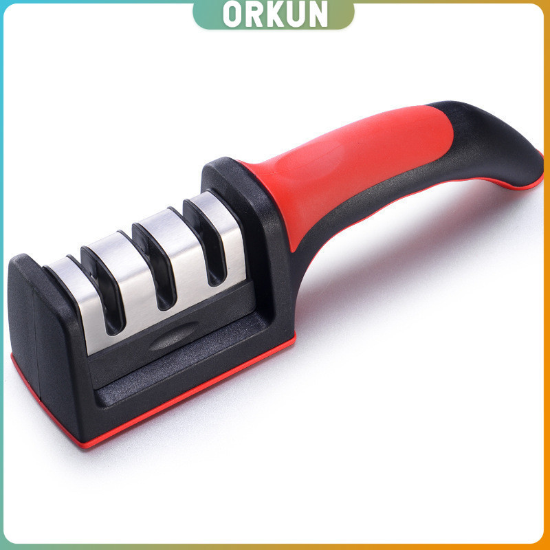 Orkun ที่ลับมีด อุปกรณ์ลับมีด หินลับมีด ลับได้ เครื่องลับมีด แท่นลับมีด / Knife sharpener ราคา ถูกที่สุด ดีลบีเคเค แกลเลอรีภาพที่ 9