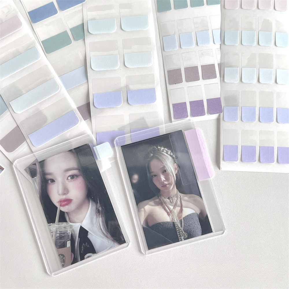 10 แผ่นสติกเกอร์ดัชนีที่มีสีสันแท็กที่มองไม่เห็น ทําเอง สมุดภาพ ป้ายหนังสือ