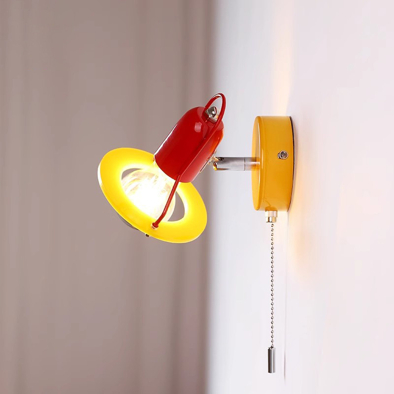 โคมไฟติดผนังห้องเด็ก สีมาการอง ไฟผนังหัวเตียง สไตล์นอร์ดิก LED สําหรับตกแต่งบ้าน ห้องนอน ห้องนั่งเล่น