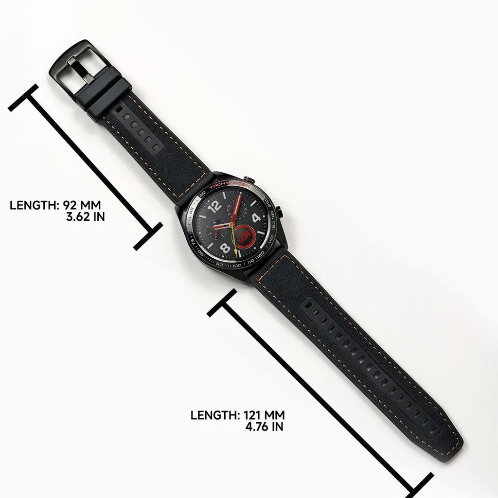22 มม.พื้นผิวชั้นสายหนังสําหรับ Samsung Galaxy Watch 3 45 มม.เกียร์ S3 46 มม.สร้อยข้อมือซิลิโคนสําหรับ Redmi Watch 3 Active Band
