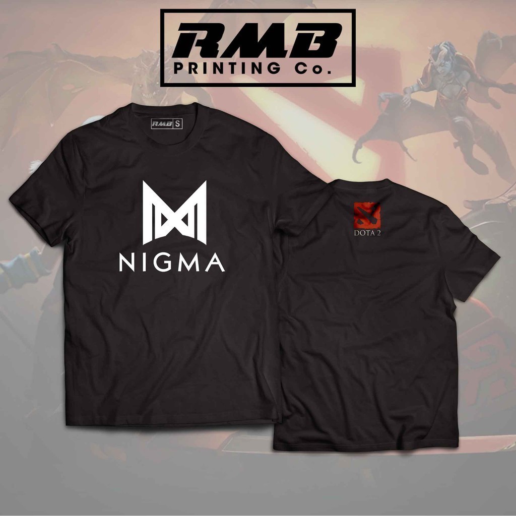 NIGMA DOTA 2 FAN SHIRTS - DOTA 2 INSPIRED SHIRTS_0 oversize สีดำ วินเทจ สินค้ามาใหม่ ไซส์ใหญ่ S-5XL