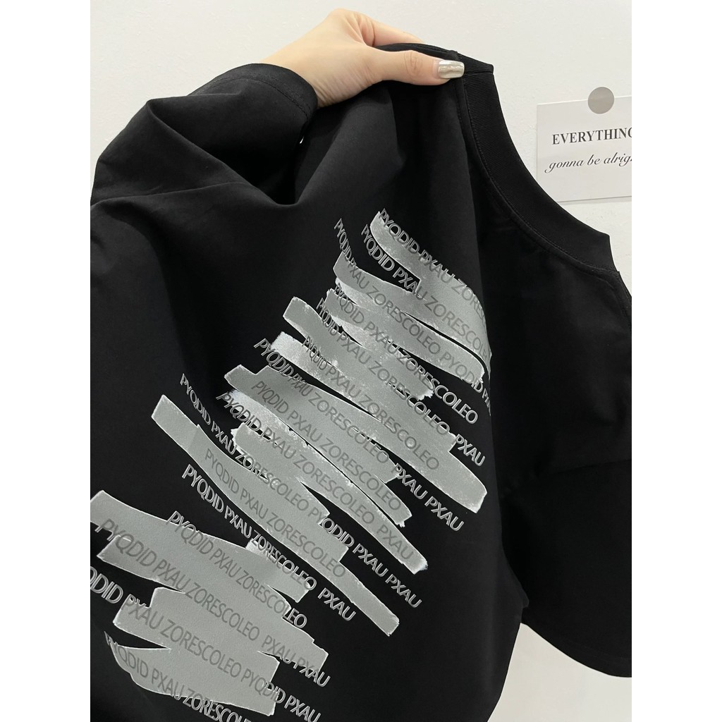 พร้อมส่ง เสื้อ พร้อมส่ง เสื้อยืดแขนสั้น คอกลม โอเวอร์ไซซ์ สไตล์เกาหลี แฟชั่นสําหรับผู้ชาย และผู้หญิง ฤดูร้อน T-shirt