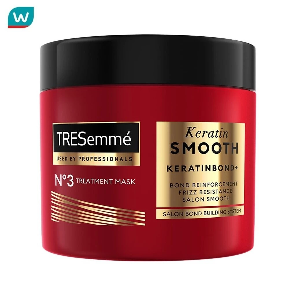 Tresemme เทรซาเม่ ทรีทเม้นท์ มาส์ก เคราติน สมูท เคราตินบอนด์ พลัส เบอร์ 3 180 มล.