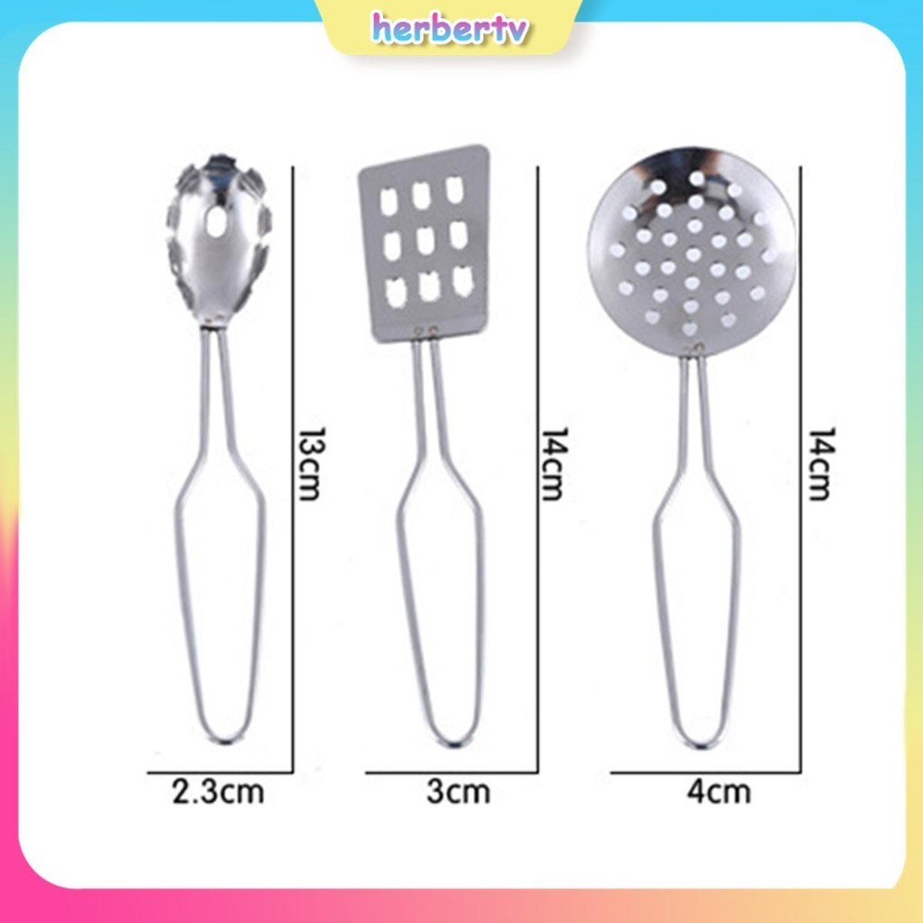 25 ชิ้นแกล้งทําเป็นชุดเครื่องครัวสแตนเลส Playset หม้อกระทะอุปกรณ์ทําอาหารชุด SHOPSBC2578 - รูปที่ 2