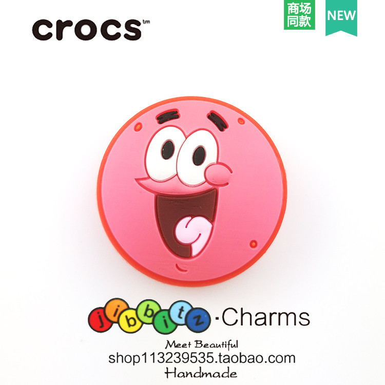 รองเท้าแตะแฟชั่น Diy อุปกรณ์เสริม Crocs Jibbitz Charm ขายร้อนของขวัญน่ารักสําหรับเด็กตกแต่งรองเท้า SpongeBob SquarePants Collection