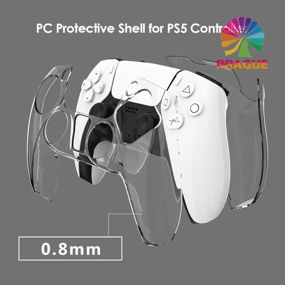 สําหรับ PS5 DualSense Clear PC Cover Ultra Slim Protector Case สําหรับ PS5 Controller SN [prague.th]