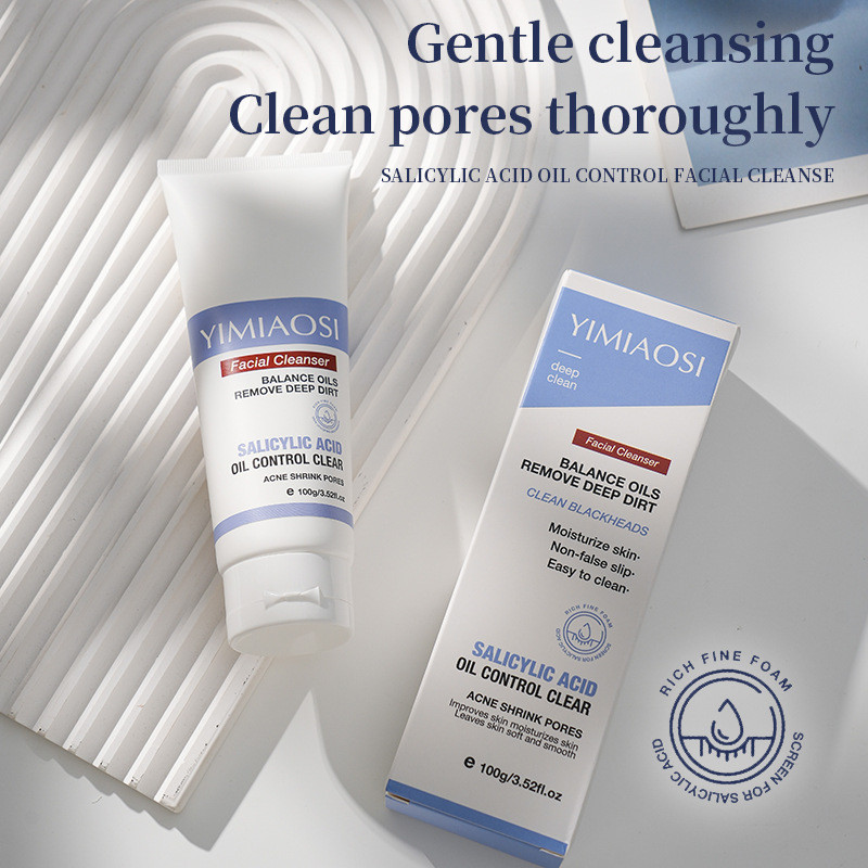 Yimiaosi All Salicylic Acid Facial Cleanser 100gน้ํายาทําความสะอาดผิวหน้า25.2.25