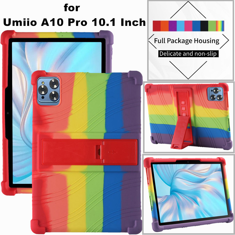 for Umiio A10 Pro 10.1 Inch Shockproof Cover Android 11 Tablet Kids Soft Silicon Stand Protective Sh