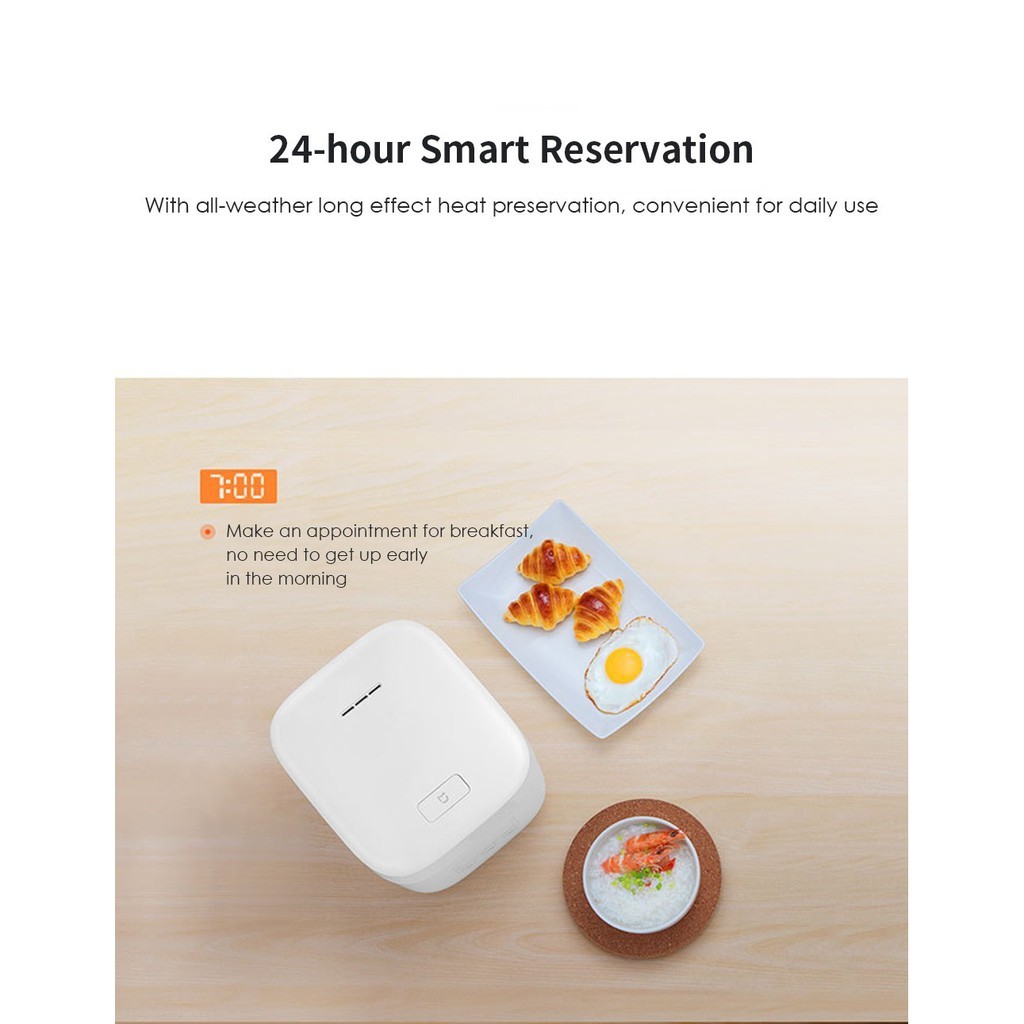 หอมนุ่ม Xiaomi Mijia Auto Rice Cooker Electric Rice Cooker หม้อหุงข้าวไฟฟ้า 1.5Lลิตร  เชื่มต่อแอปได้
