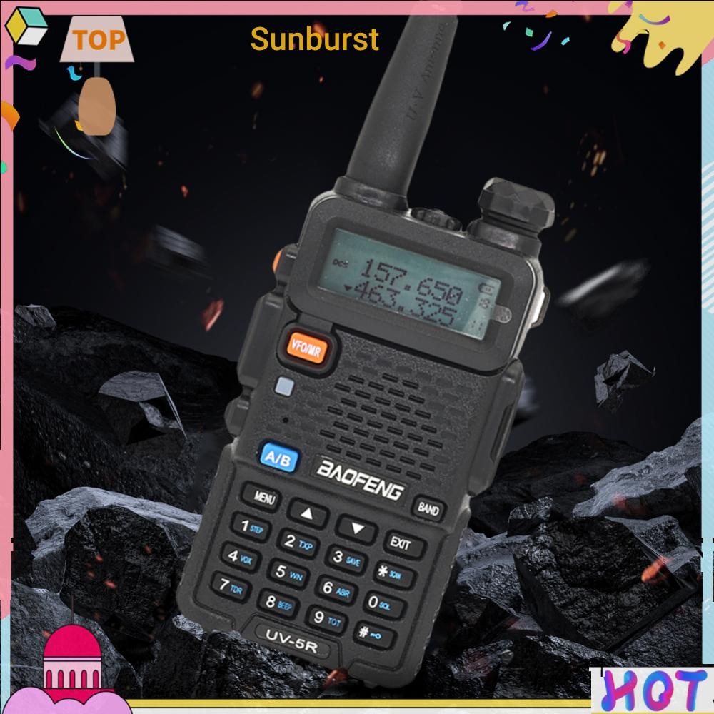 เครื่องส่งรับวิทยุมือถือ UV-5R 136-174MHz & 400-520MHz 5W วิทยุสองทางแบบ Dual Band [Sunburst11.th]