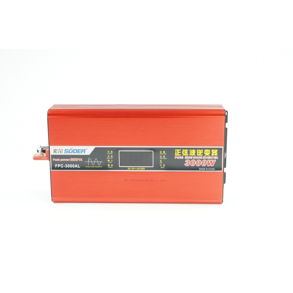Shopping Idea SUOER  เครื่องแปลงไฟ  Pure sine wave  Inverter 12V รุ่น FPC-3000W/A ฮิตติดเทรน
