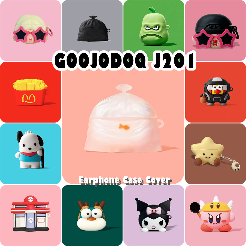 ส่วนลดสําหรับ Goojodoq J201 Case Casing Soft Silicone Headphone Case Trend Cartoon Style NO.3