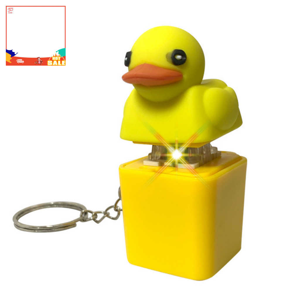 เป็ด Keycap ของเล่นเป็ด Fidget คีย์บอร์ด Quking เป็ดพวงกุญแจเสียงของเล่นบรรเทาความเครียดสําหรับเด็กผ