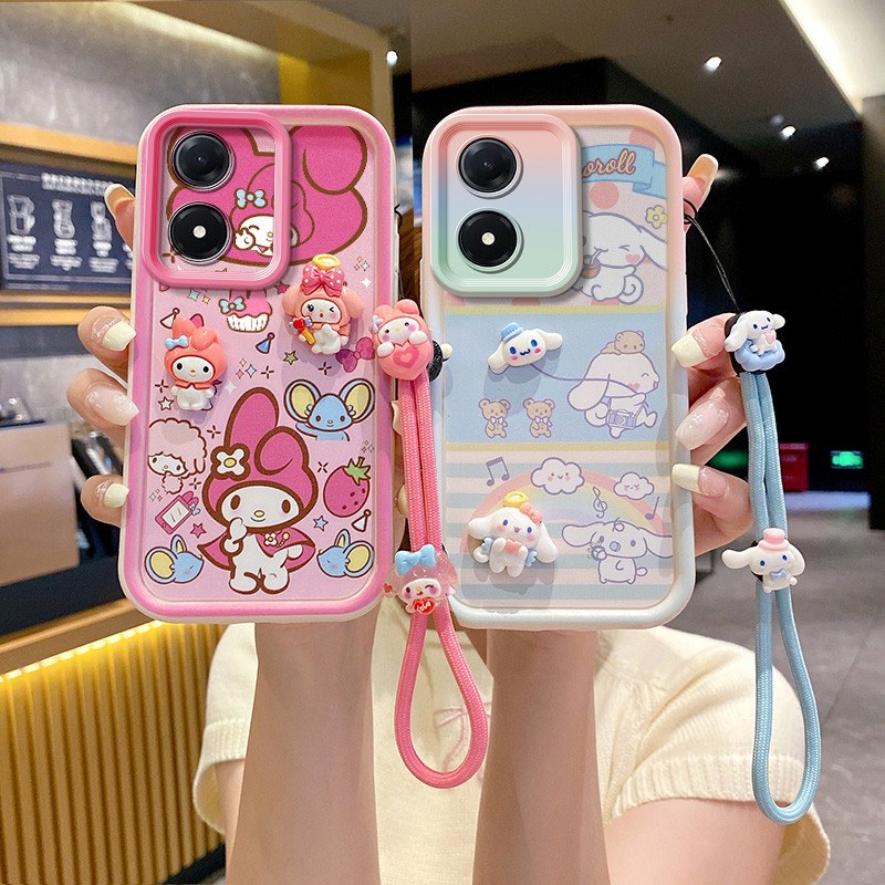 เคส  oppo a60 เคสโทรศัพท์ตุ๊กตา 3D น่ารักสําหรับเคส oppo a60