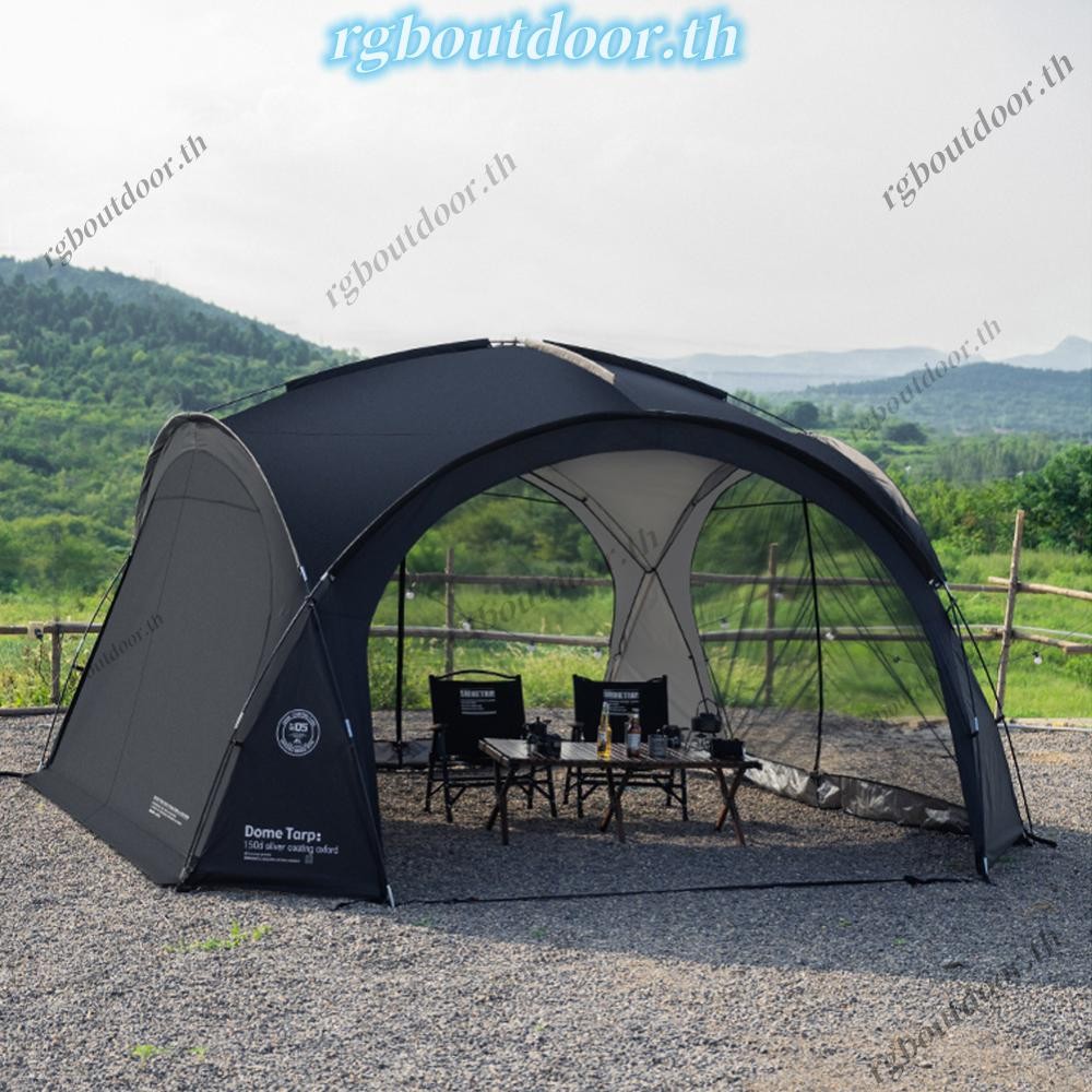Camping Dome Shelter PU3000MM กันน้ํากลางแจ้งบังแดด Canopy สําหรับ Backyard