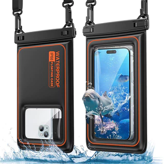 IPX8 กระเป๋าใส่โทรศัพท์กันน้ําลอย [เบาะฟองน้ํา] เคสโทรศัพท์กระเป๋าแห้งสําหรับ iPhone 17 16 15 14 Pro 13 13 Pro Max 12 11 XR XS SE, Samsung Galaxy