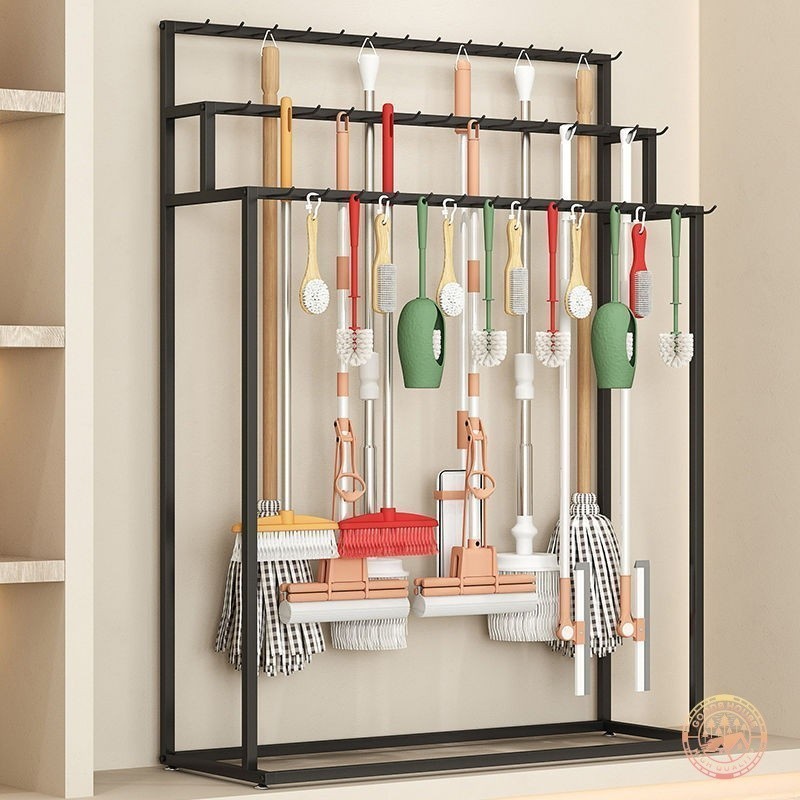 Mop broom Display Rack แขวน Mop ชั้นวางไม้กวาดเข็มขัดผ้าพันคอ Rack ชุดชั้นในชั้นวาง simpanan Mop 🚀🚀🚀