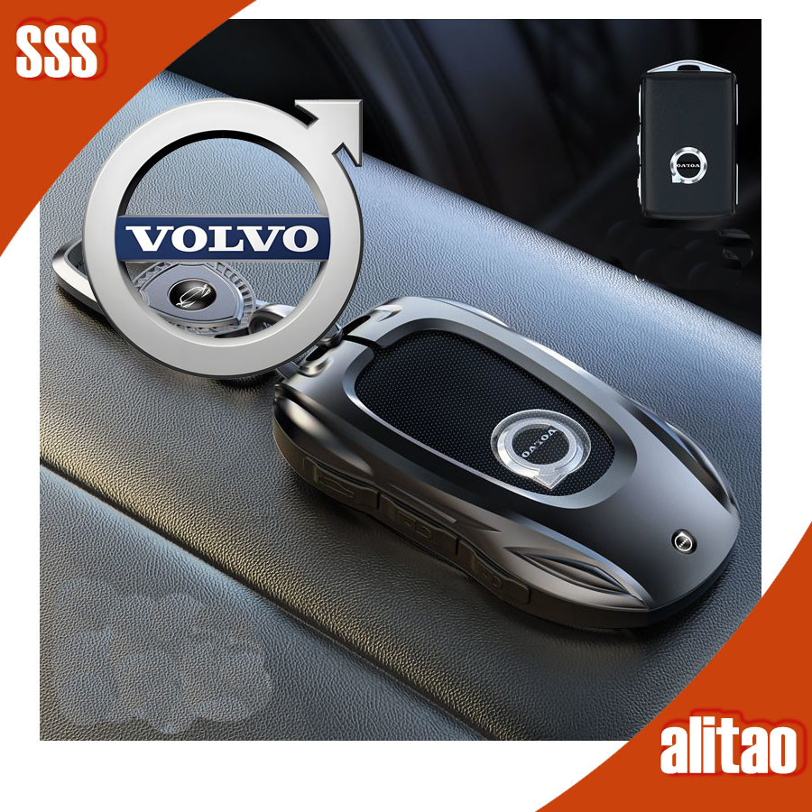 [พร้อม] เคสกุญแจรถยนต์ VOLVO ที่เข้ากันได้กับ VOLVO  V60 XC40 XC60 V60 940 S60 S80 XC90 ปกกุญแจ QWSA