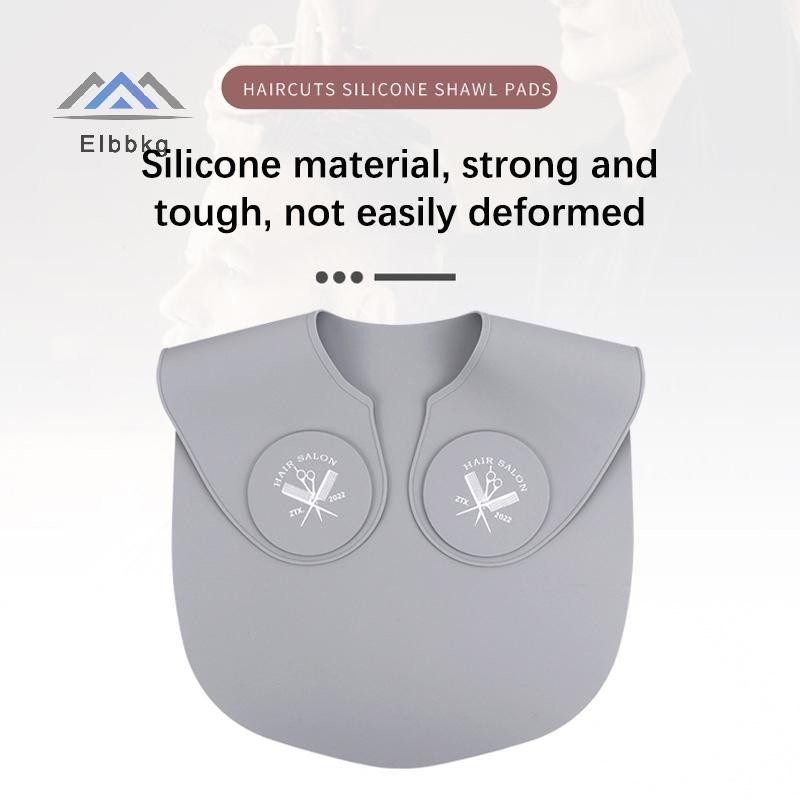 Eibbkg ซิลิโคนตัดผมคอปกย้อมผมผ้าคลุมไหล่ Hairdressing Cape คอห่อ Guard ตัดผมไหล่ Pad ผ้าพันคอขาย