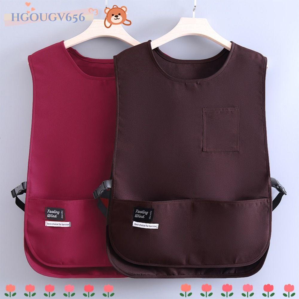 Hgougv656ผ้ากันเปื้อนกันคราบ,breathableไนลอนเสื้อกั๊กสไตล์sleevedผ้ากันเปื้อน,ง่ายกันน้ําanti Dirtyอเนกประสงค์ชุดบ้านกาแฟอุปกรณ์เสริมเสื้อผ้า