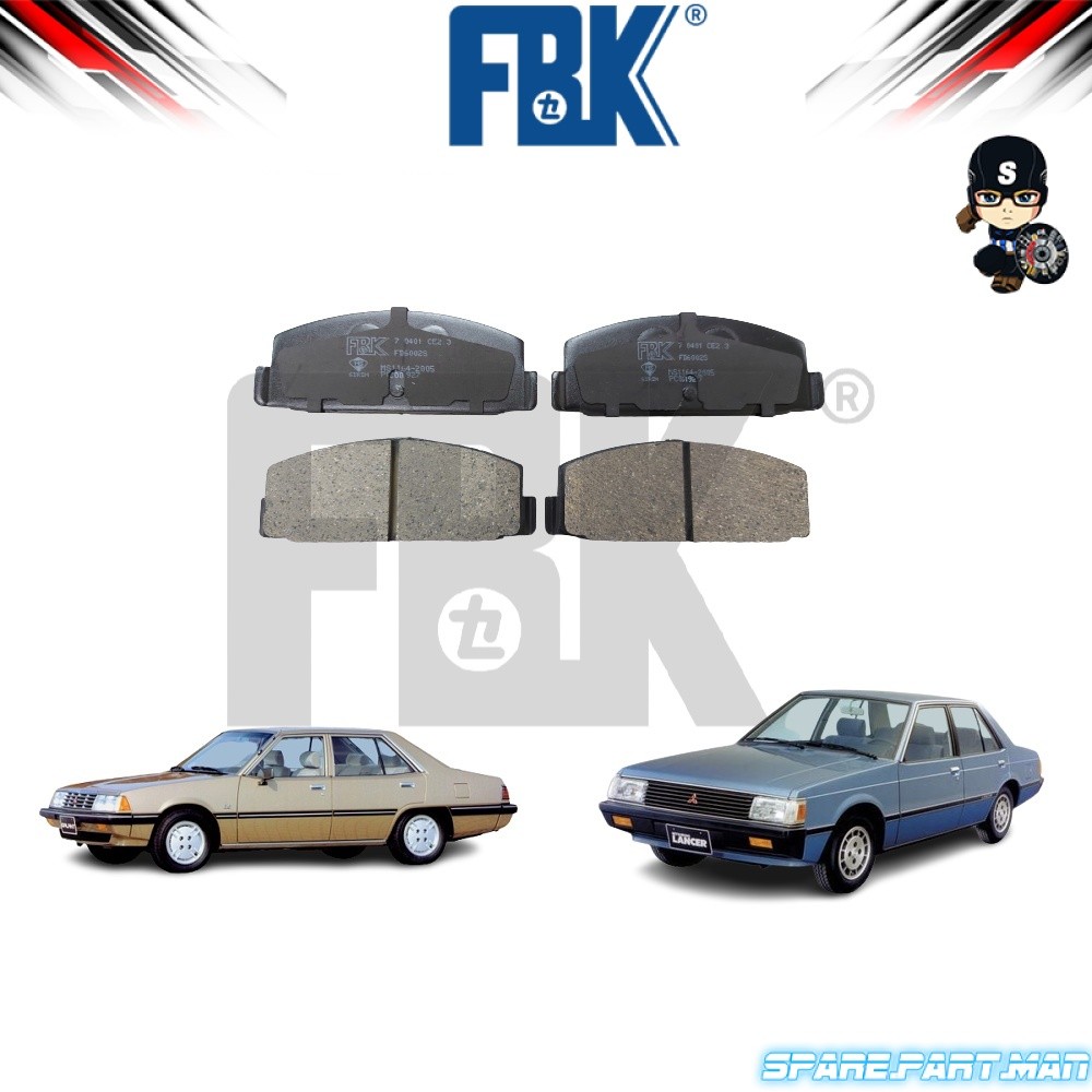 FBK ผ้าดิสเบรคหลัง - Mitsubishi Galant A163 2.0 / Lancer A176 1.6 - FD6002S