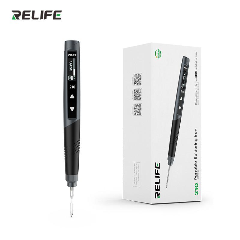 หัวแร้งแบบพกพา พร้อมจอแสดงผล RELIFE 210 portable soldering iron