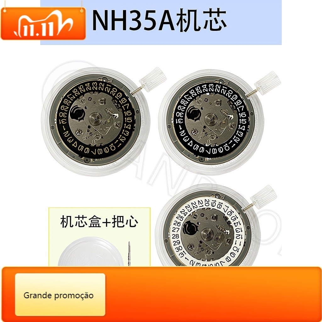 Qx Watch Accessories นาฬิกาใหม่เอี่ยม NH35A Seiko Automatic Mechanical Movement NH35 Movement