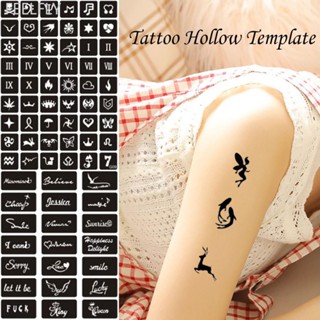 Feelfly ขนาดเล็กรูปแบบ Tattoo Inkjet Hollow Template Self-กา…