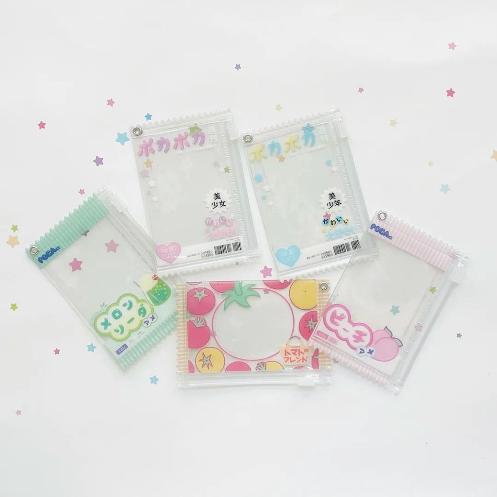 Original ins Weekly Beautiful Girl Pretty Boy 10 ซม. Aidou Photocard กระเป๋าซิปเก็บ Pony Pony Campus Card Holder