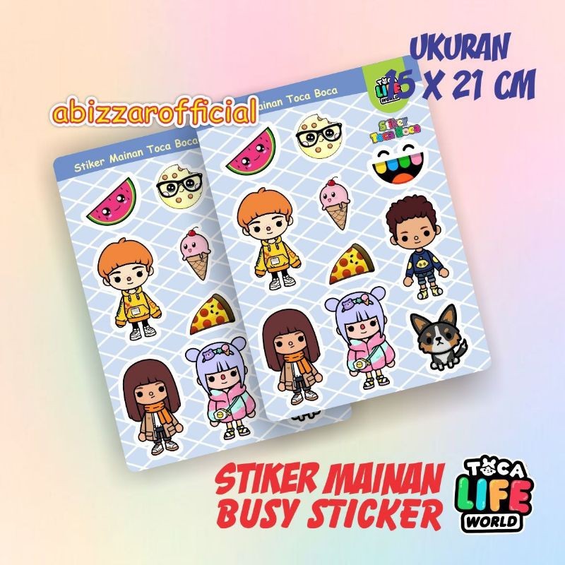 TOCA BOCA STICKERS CHILDRENS ของเล่น