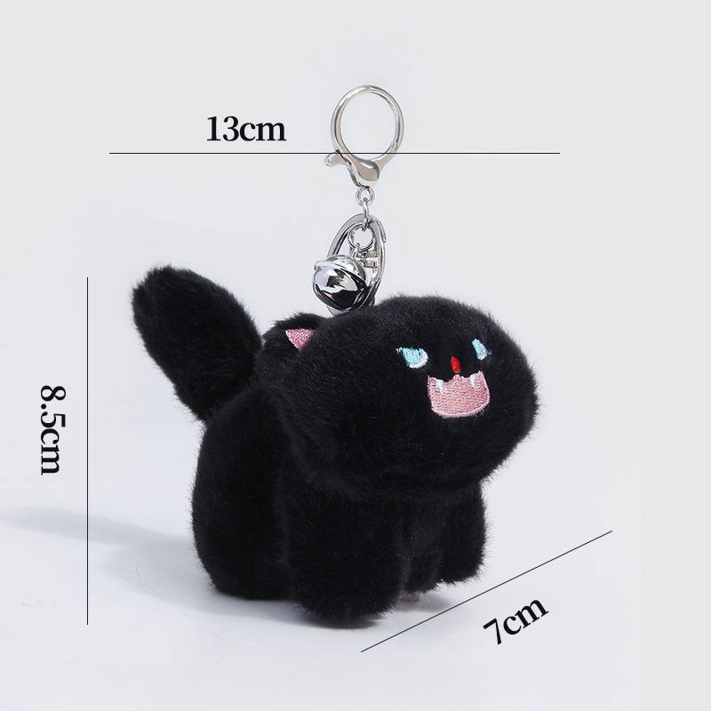 CATHLEENตุ๊กตาแมวสีดำและขาวน่ารักจาก  ของแท้ พวงกุญแจ กระเป๋าคู่ จี้ - รูปที่ 3