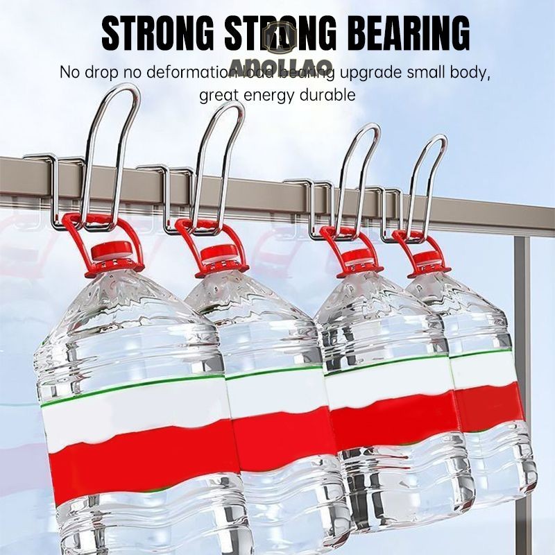 ตะขอสแตนเลส ตะขอระเบียง ตะขอแขวนรองเท้า ขอเกี่ยวหน้าต่าง ใช้ได้กับ ราวระเบียง ราวแขวนระเบียง✨Anollao - รูปที่ 4