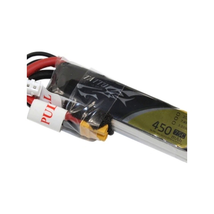 แบตเตอรี่ลิเธียมสี่แกนขนาดเล็กในร่ม/2S 7.4V 450MAh 0N5H