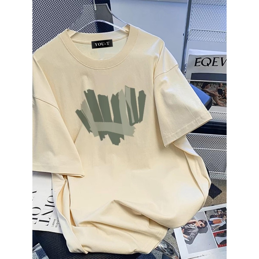 Basi💥 เสื้อยืด oversize unisex เสื ้อน่ารัก ไม่หดตัว โคตรนุ่ม เสื้อคอตตอน 100% เกรดพรีเมียม ลาย “LOVE”